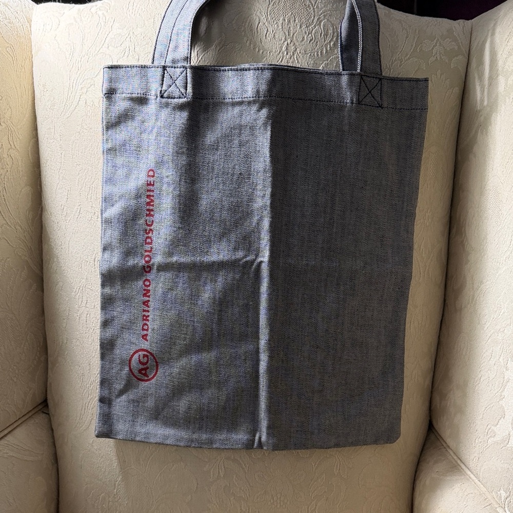 AG Adriano Goldschmied Grey Canvas Tote